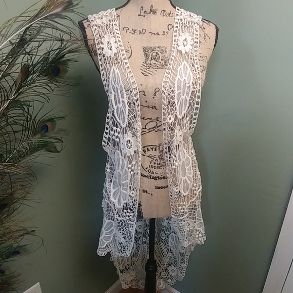 La Hearts Other - L.A.Hearts boho breezy crochet duster cardigan